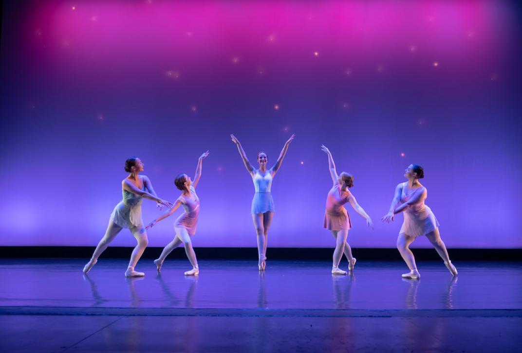 Georgia College students performing in Spring Dance Concert.