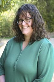 Paige Griffin smiles at the camera