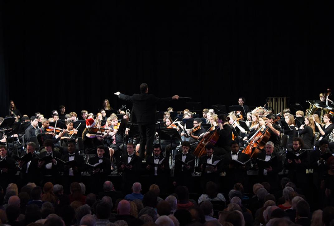 orchestra performance on stage