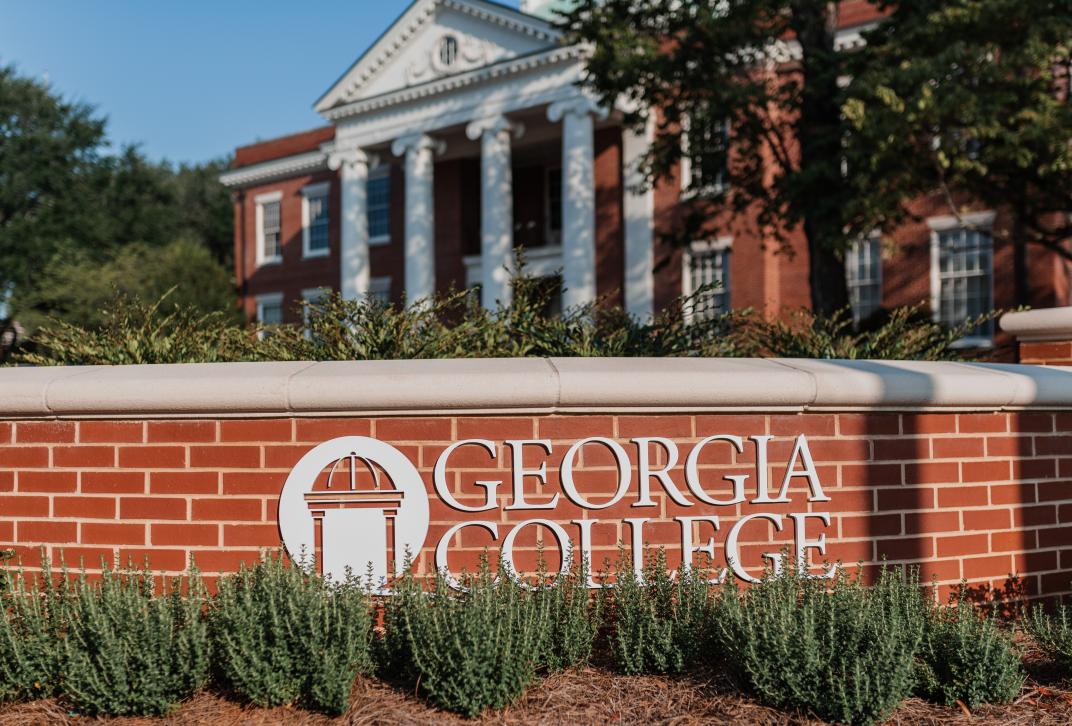 Georgia College sign