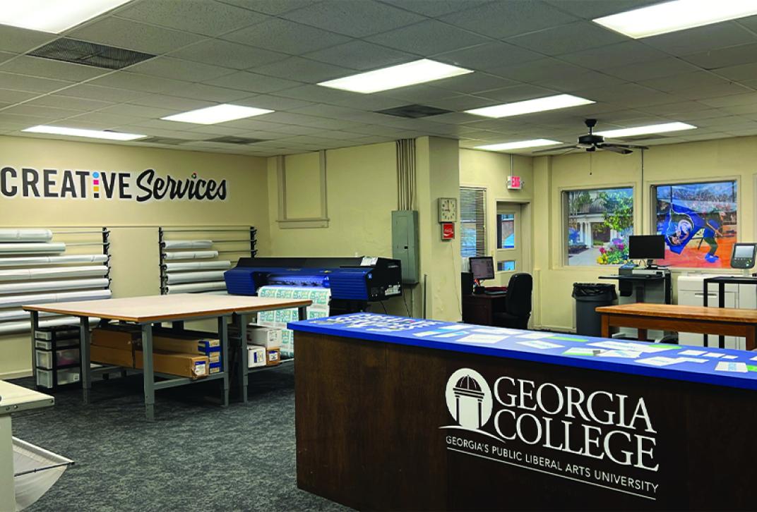Layout of the GCSU Creative Services Office