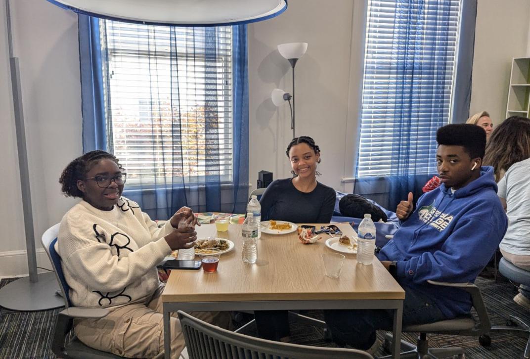 Students Enjoying Friendsgiving at the HUB