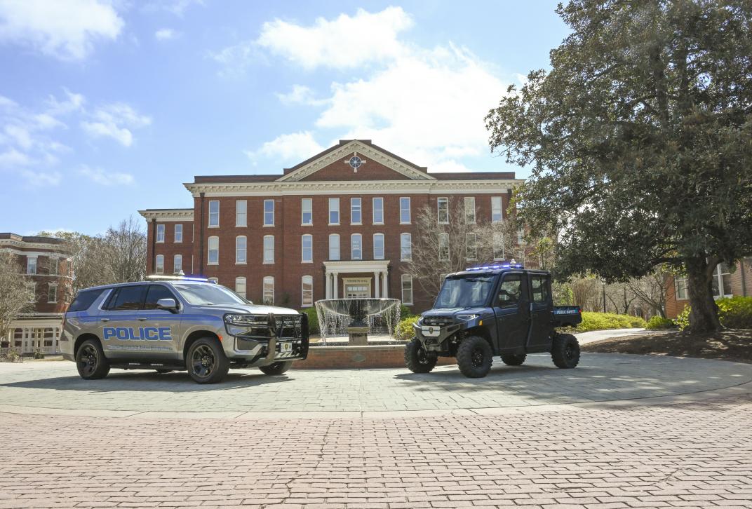 Public safety vehicles on campus