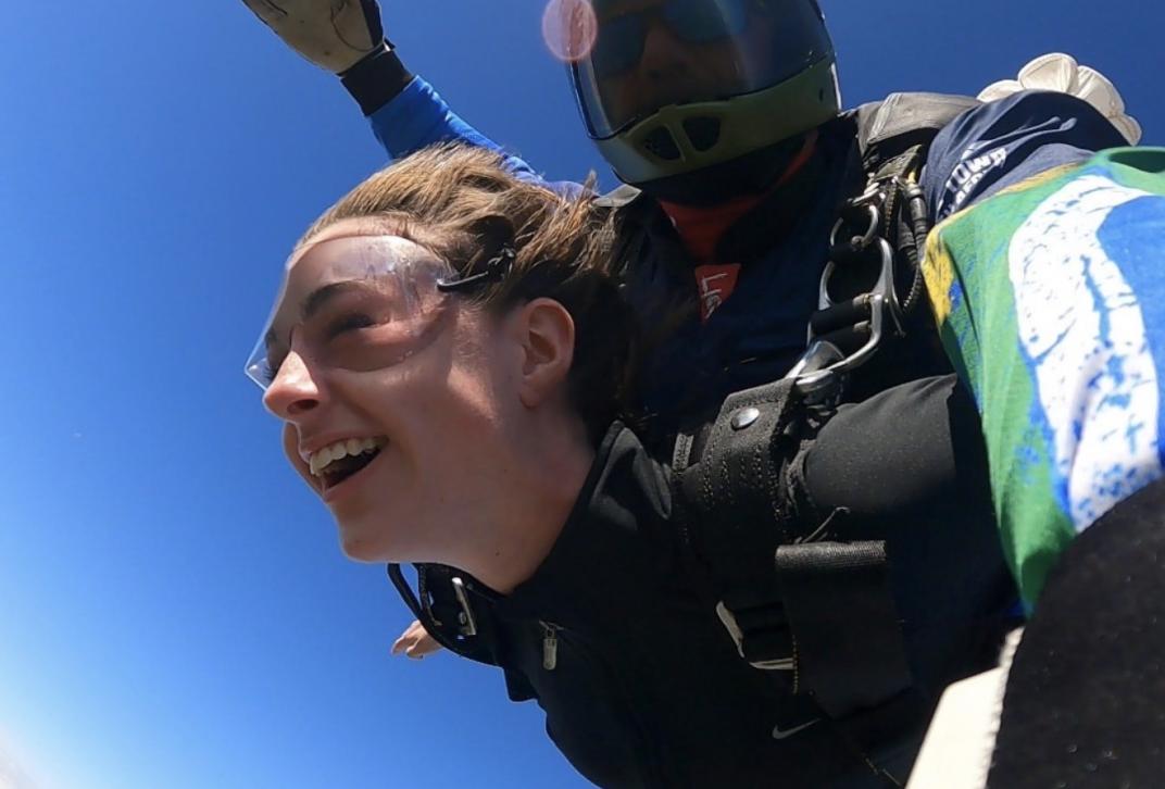 Student skydiving 
