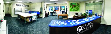Panoramic of GCSU Creative Services Office