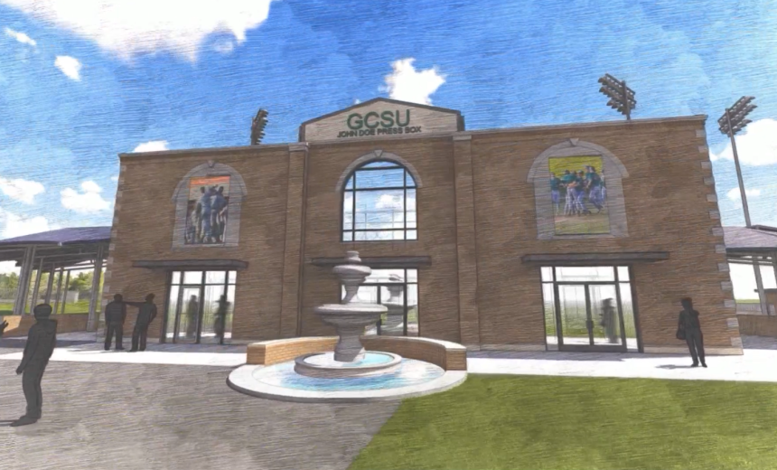 A computer aided rendering of the renovations to John Kurtz Field