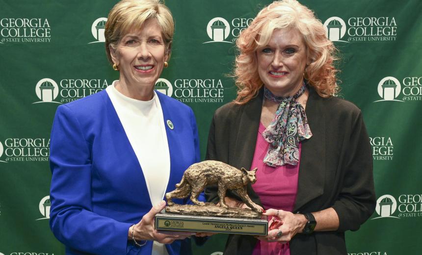 Dr. Angela Queen receives the 2026 Laurie Hendrickson McMillan Award