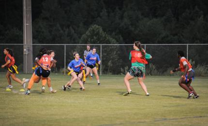 Students competing in intramurals at Georgia College