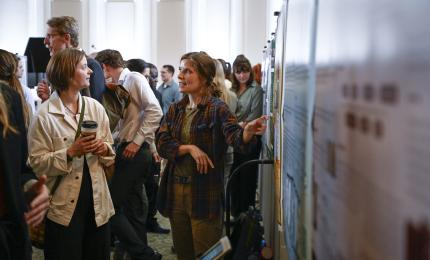 Student present research at GCSU's Research Day