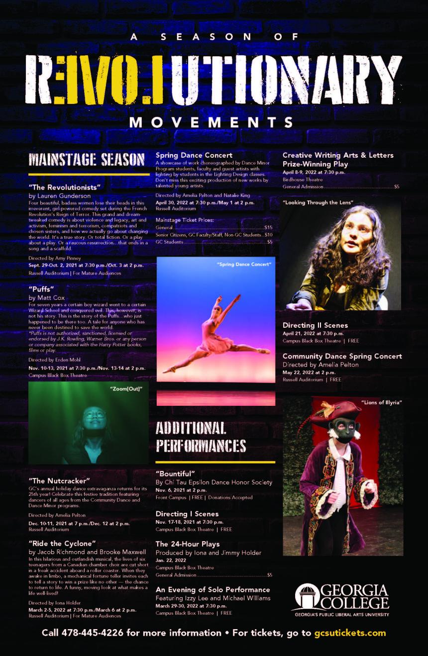 Georgia College Theatre & Dance Season Brochure