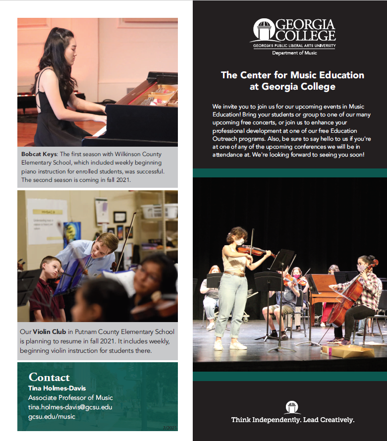 2021 Music Education Events Brochure