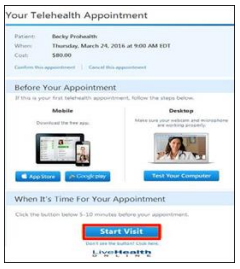 Instructions for Your Telehealth Visit