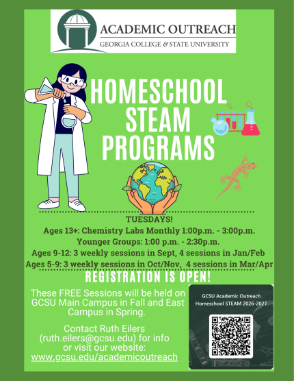 Homeschool STEAM registration info