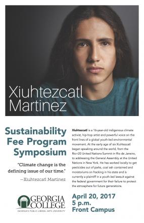 Picture of Xiuhtezcatl Martinez and text