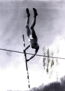Dr Lounsbury pole vaulting