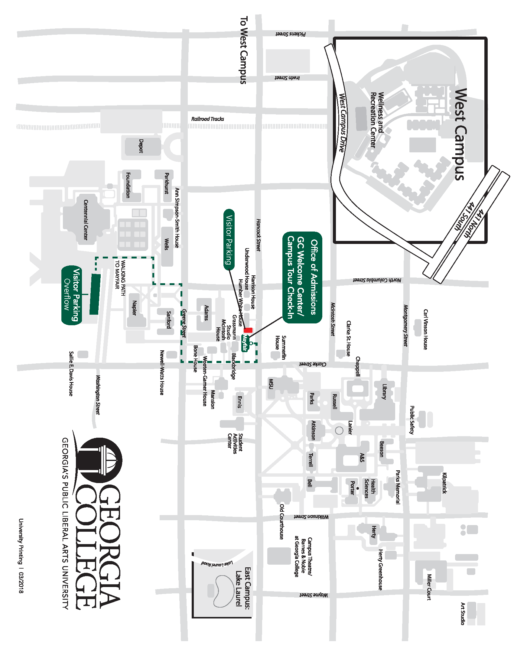 University Of West Campus Map