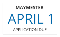 Maymester transfer application deadline is April 1st